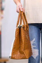 Load image into Gallery viewer, Country Girl Dreamin' White Brown Cow Hide Tan Leather Purse