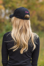Load image into Gallery viewer, Pink Breast Cancer Ribbon "HOPE" Black Baseball Hat
